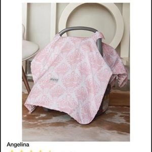 Set of 2 Car Seat Canopies Muslin Mink